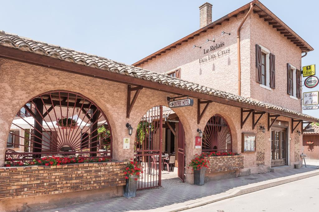Le Relais Des Dix Crus - Logis Hotel B&B Corcelles-en-Beaujolais Esterno foto