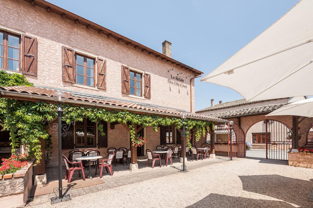 Le Relais Des Dix Crus - Logis Hotel B&B Corcelles-en-Beaujolais Esterno foto